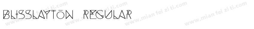 Blisslayton Regular字体转换